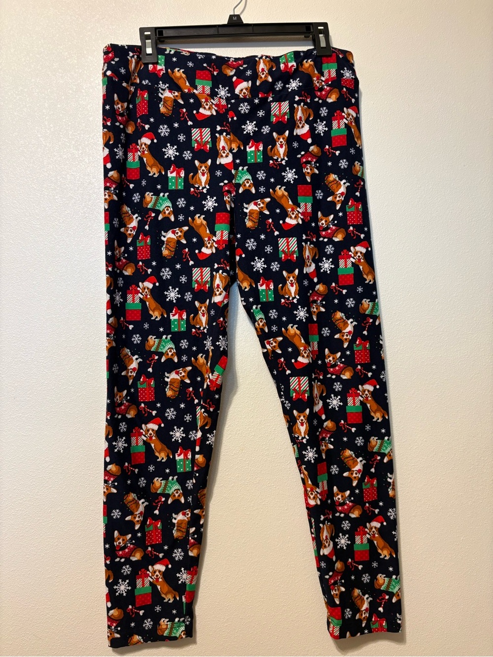 Women’s Navy Holiday Corgi Pajama Pants - Cozy Christmas Sleepwear